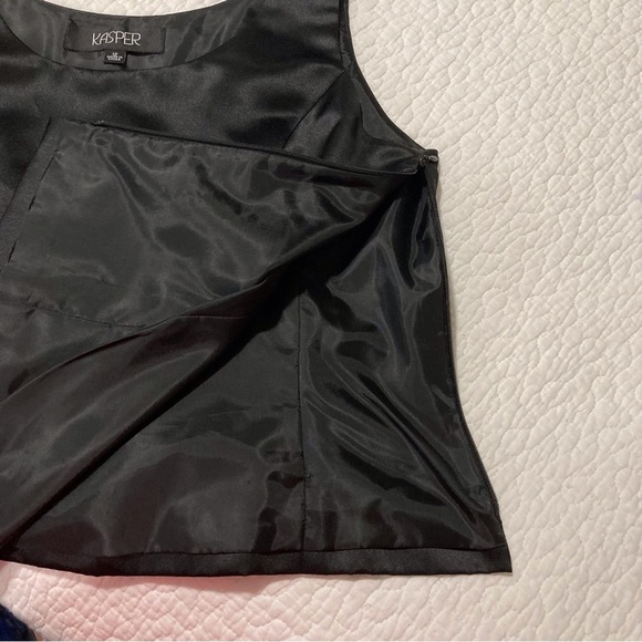 Kasper Women's Black Satin Top - Picture 5 of 10